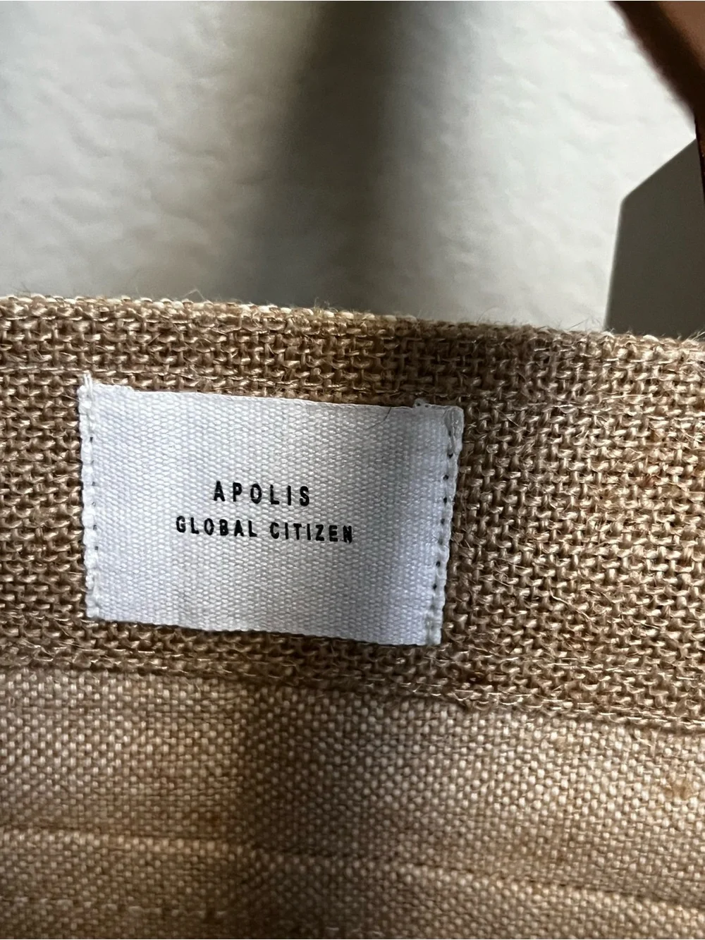NWT Apolis Market Bag with Brown Leather Straps